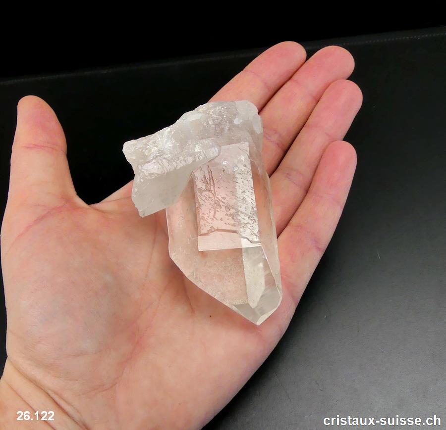 Cristal de roche pointe brute 7,8 cm. Pièce unique 132 grammes